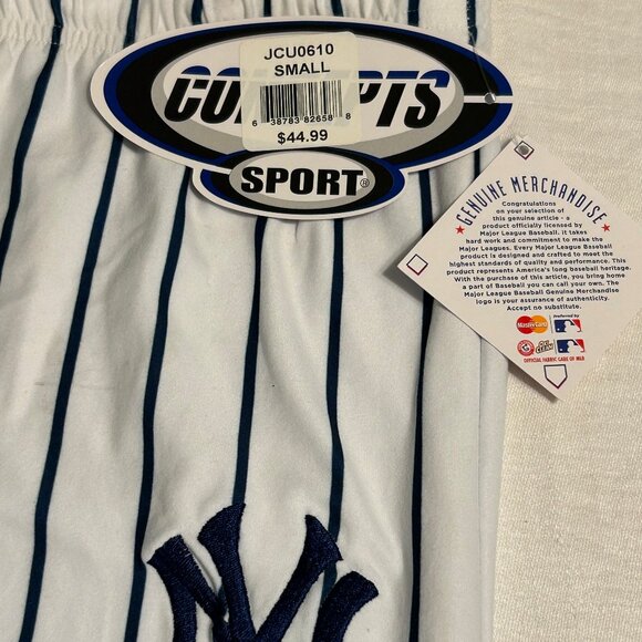 Concepts White New York Yankees Vigor Pinstripe Sleep Pant - Picture 6 of 12